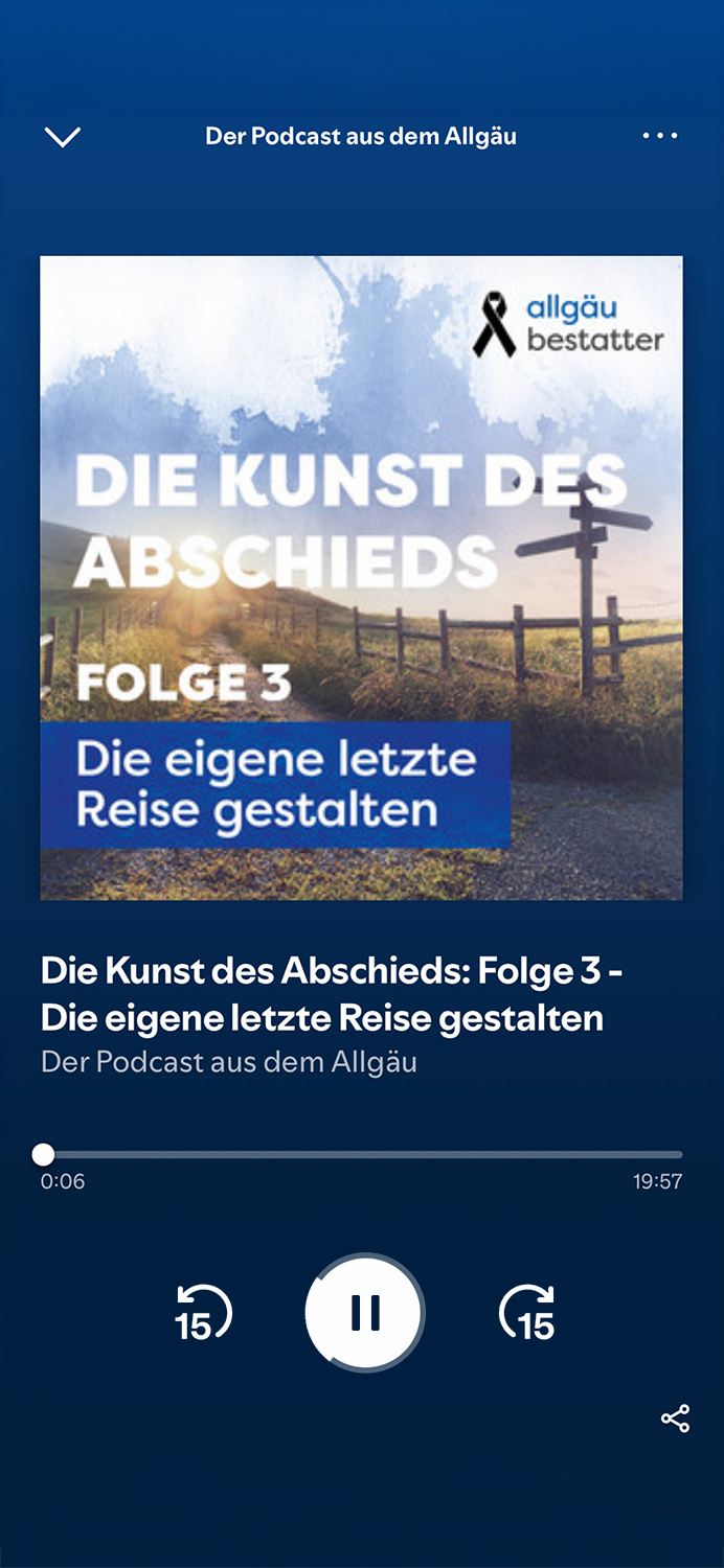 Abbildung der dritten Folge des Bestatter Podcasts 